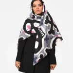 خرید روسری طرح اسکلت