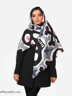 خرید روسری طرح اسکلت