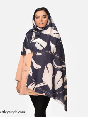 خرید شال سرمه ای کرم