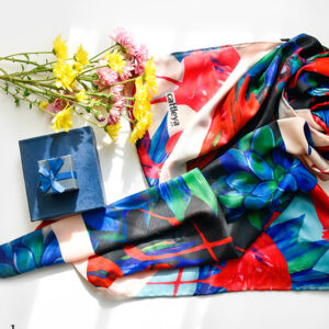 خرید روسری طرح کاتلیا