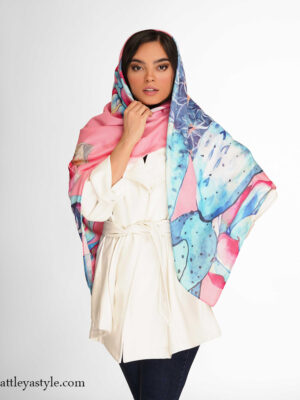 خرید روسری صورتی