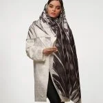 خرید شال سفید مشکی