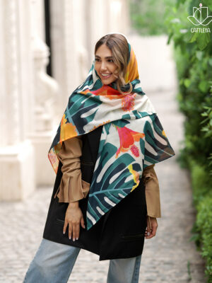 روسری طرح هاوایی