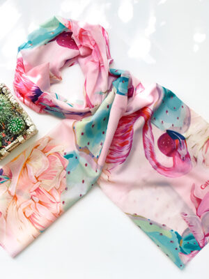 خرید شال صورتی