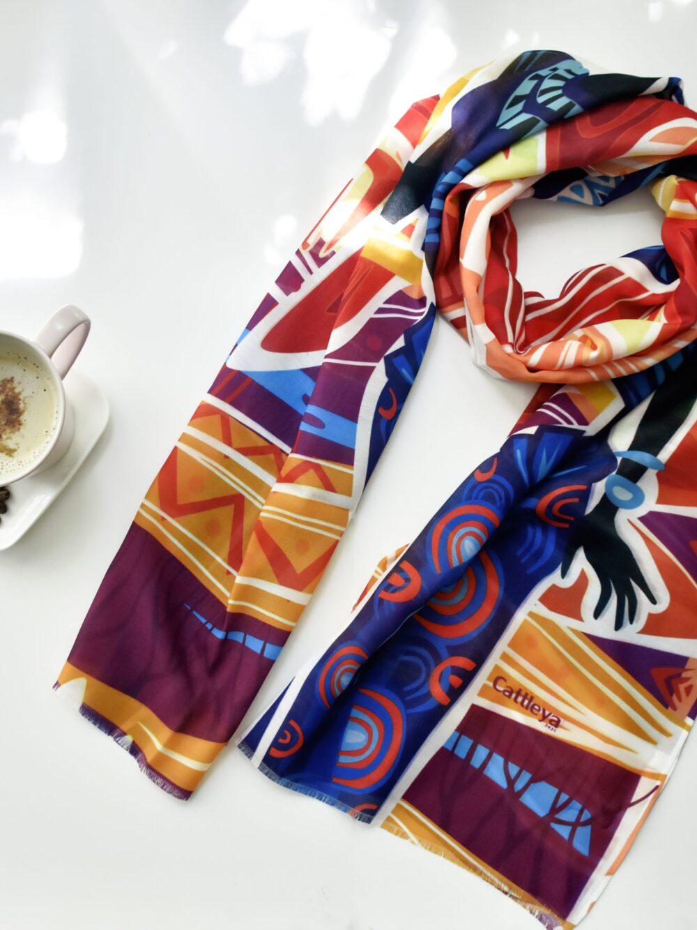 خرید شال نارنجی کاتلیا