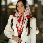 روسری مدیوم زرشکی