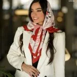 روسری مدیوم زرشکی