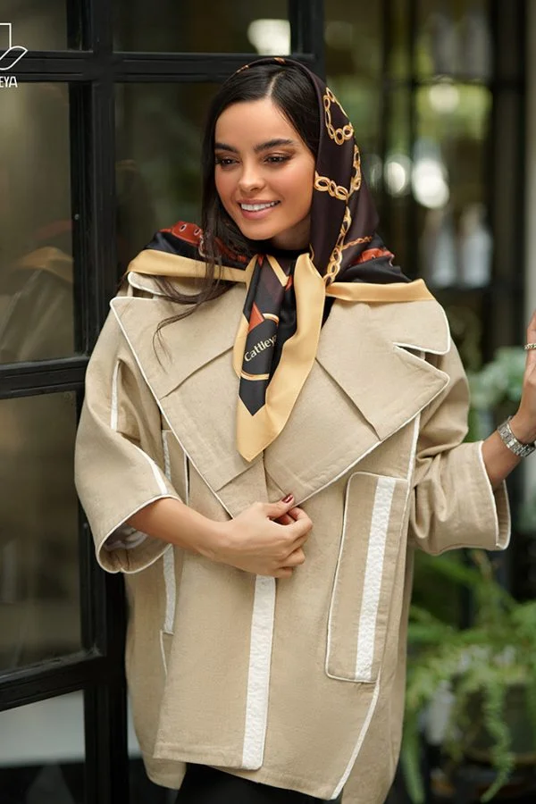 روسری ابریشم زنجیری
