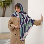 روسری سبز آبی
