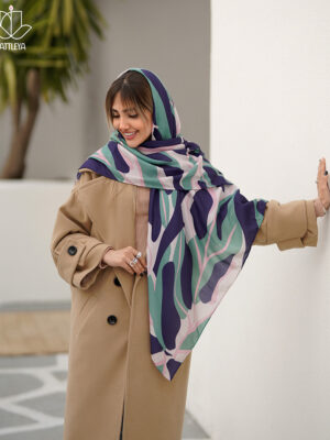 روسری سبز آبی