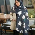 شال سرمه ای