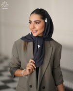 روسری مشکی طرح قلب