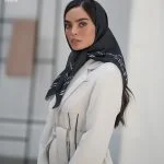روسری مشکی ساده