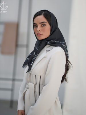 روسری مشکی ساده
