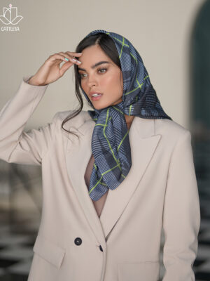 روسری طرح دار عرض90