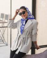 روسری عرض90آبی