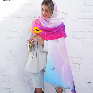 شال آبرنگی پاستلی