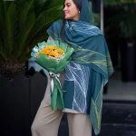 شال سرمه ای زیبا