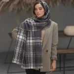 شال طرح چهارخانه