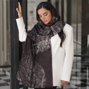 شال مشکی طرحدار