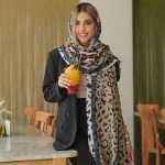 شال پاییزه پلنگی