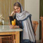 شال پاییزه طوسی