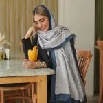 شال پاییزه طوسی