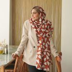 شال قلبی نارنجی