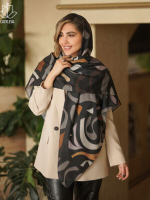 روسری نخی بهاره مشکی