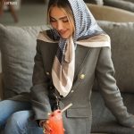 مدیوم اسکارف حاشیه دار