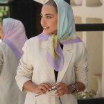 روسری برای استایل بنفش