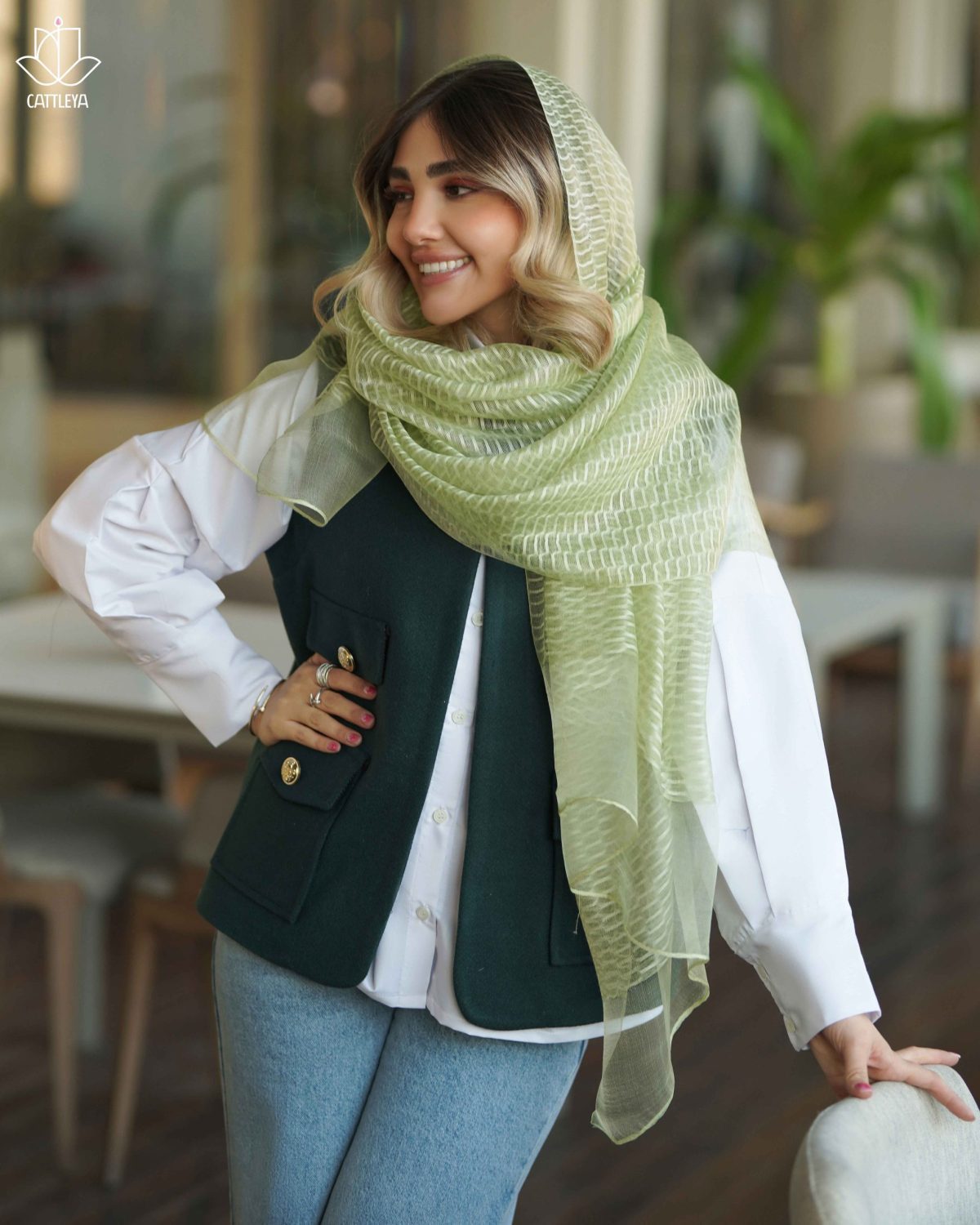 شال حریر رز کد 117 - Image 1