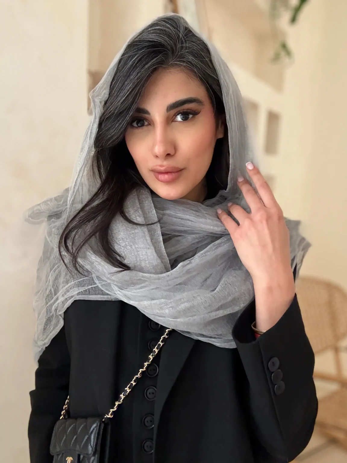 شال حریر اورگانزا