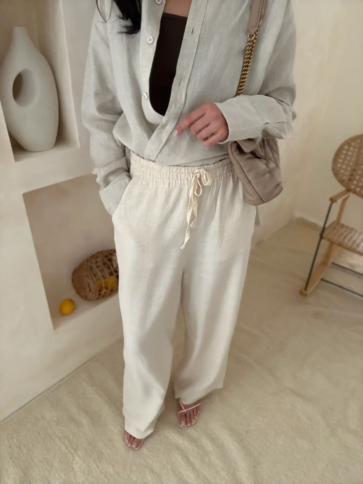 شلوار لینن نخی تابستانی
