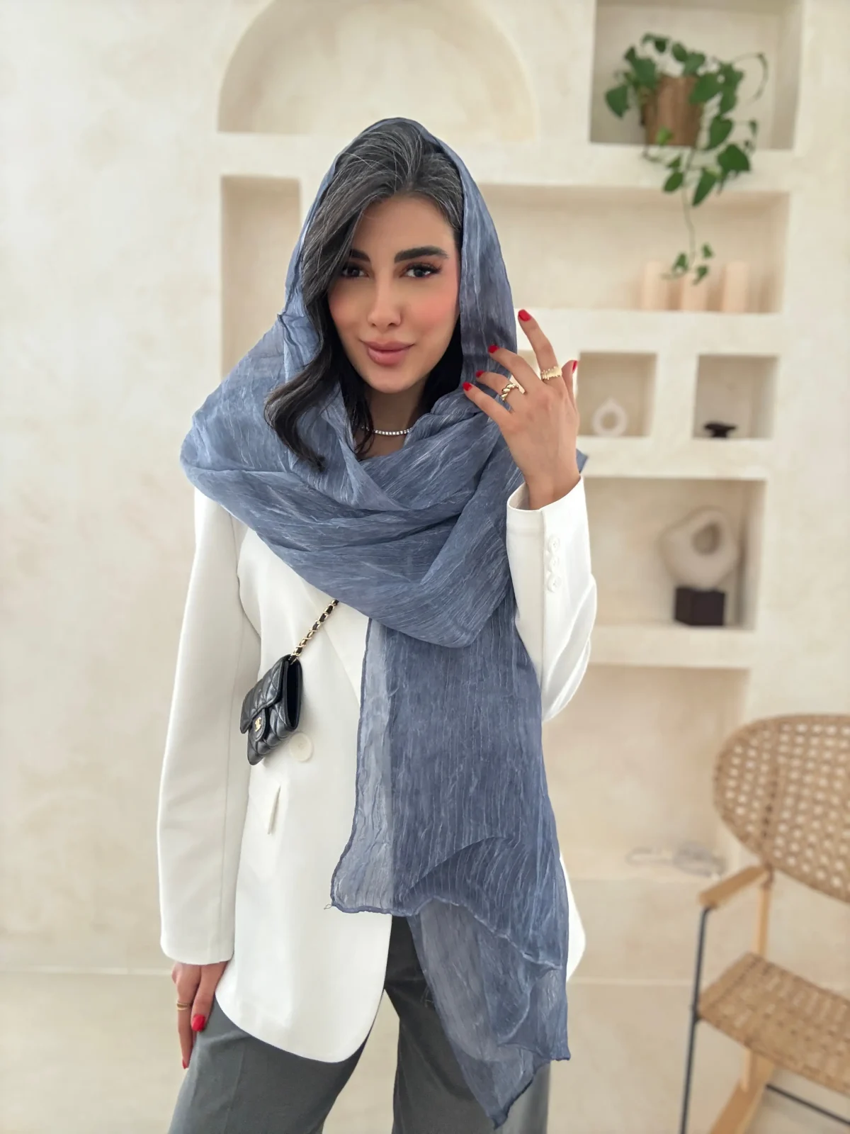 شال حریر زیبا