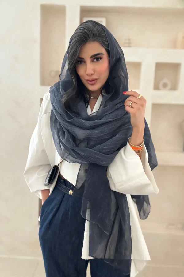 شال وارداتی سرمه ای