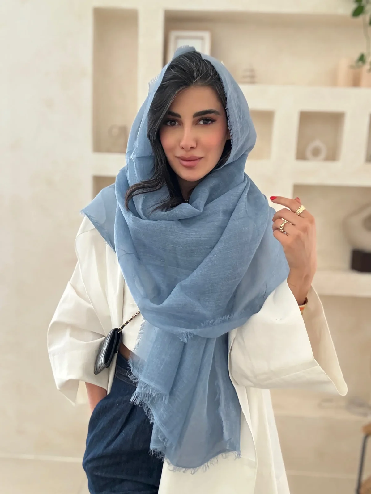 شال نخی تابستانی