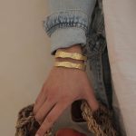 دستبند دفرمه طلایی کد 56