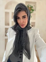 روسری حریر دور گیپور