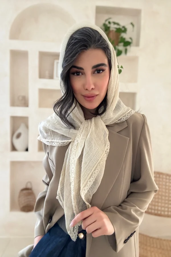 روسری حریر دور گیپور