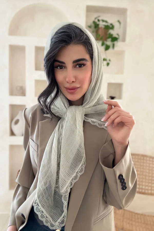 روسری حریر دور گیپور