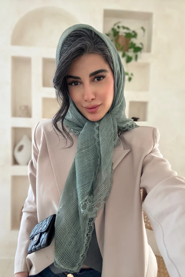 روسری حریر دور گیپور