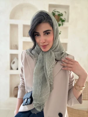 روسری حریر دور گیپور