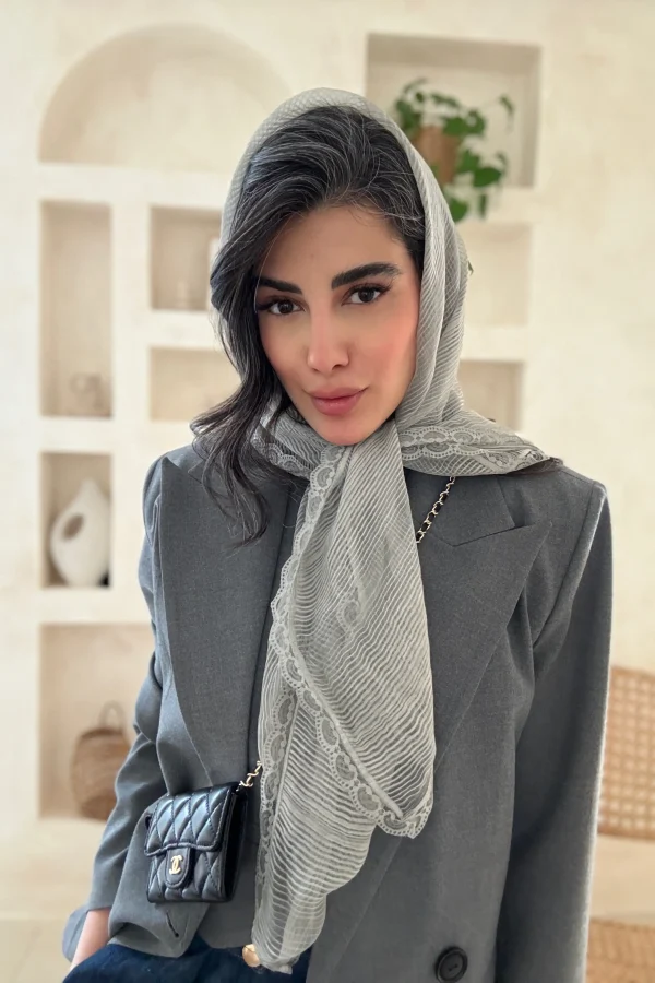 روسری حریر دور گیپور