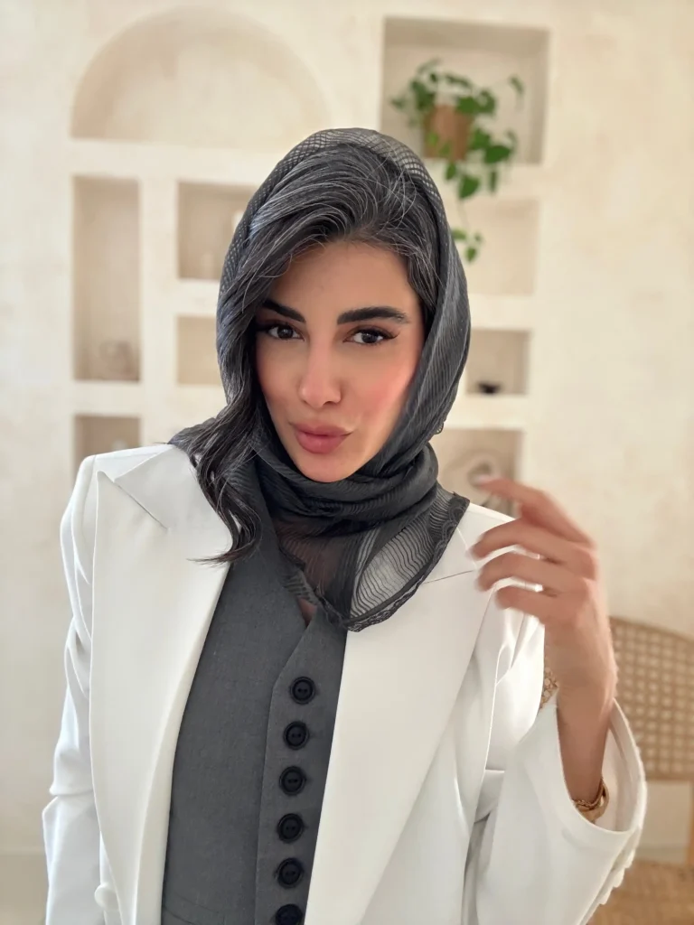 روسری حریر دور گیپور