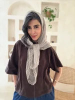 روسری حریر دور گیپور