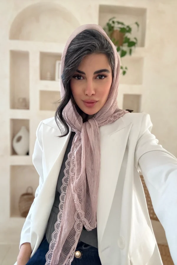 روسری حریر دور گیپور