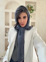 روسری حریر دور گیپور