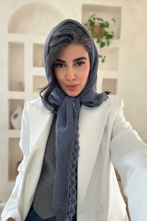 روسری حریر دور گیپور