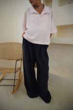 شومیز لینن صورتی کاتلیا - Image 2